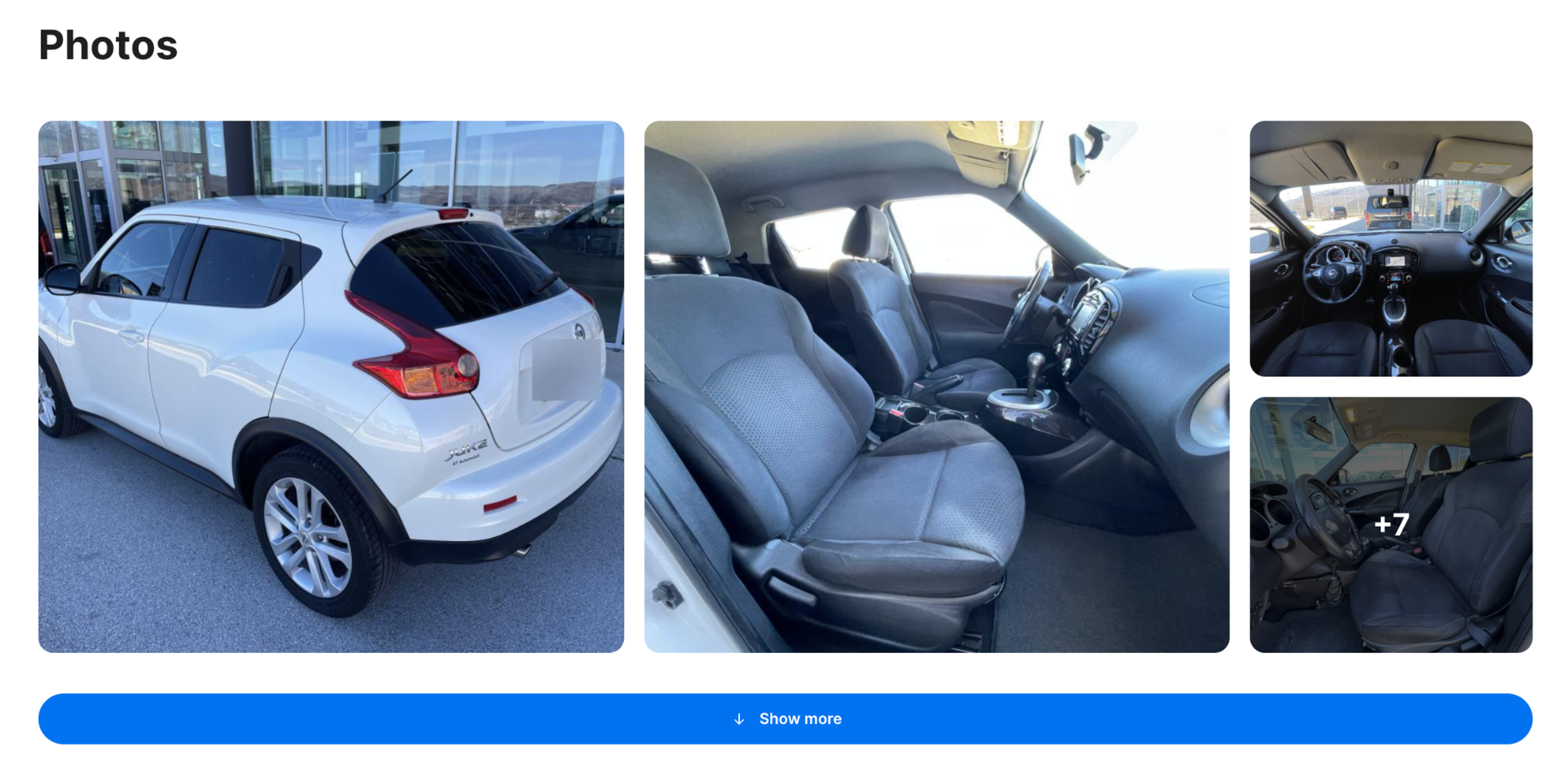 Photos in carVertical report