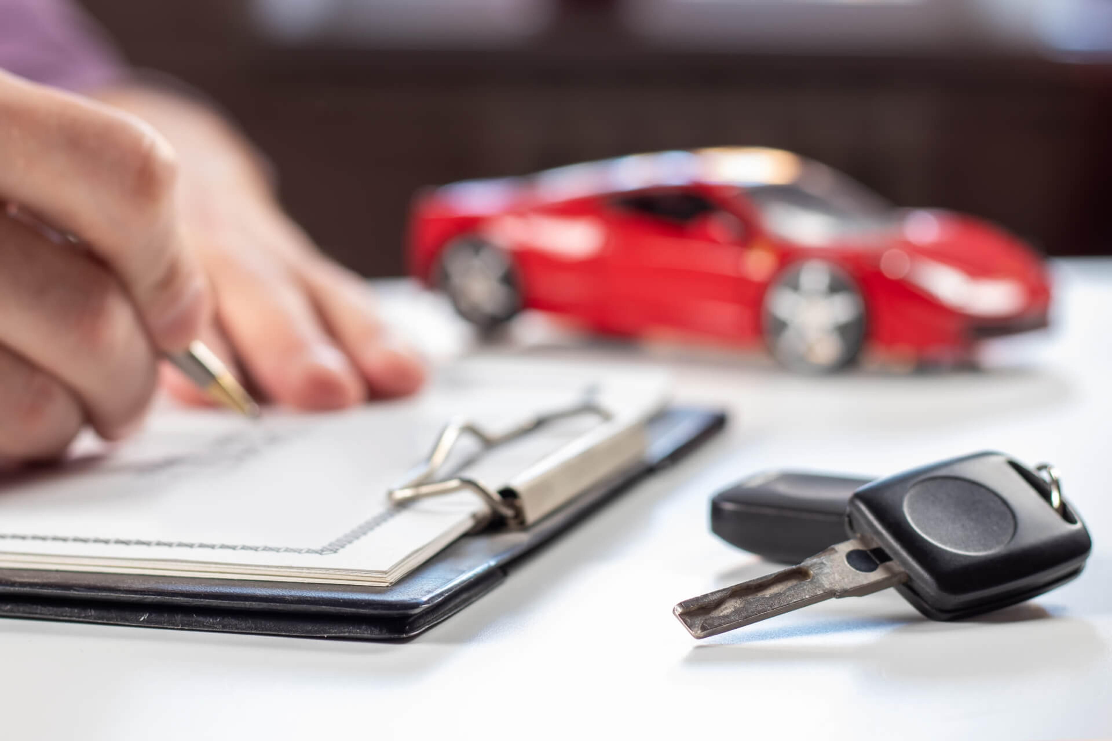 signing a deal, car loan