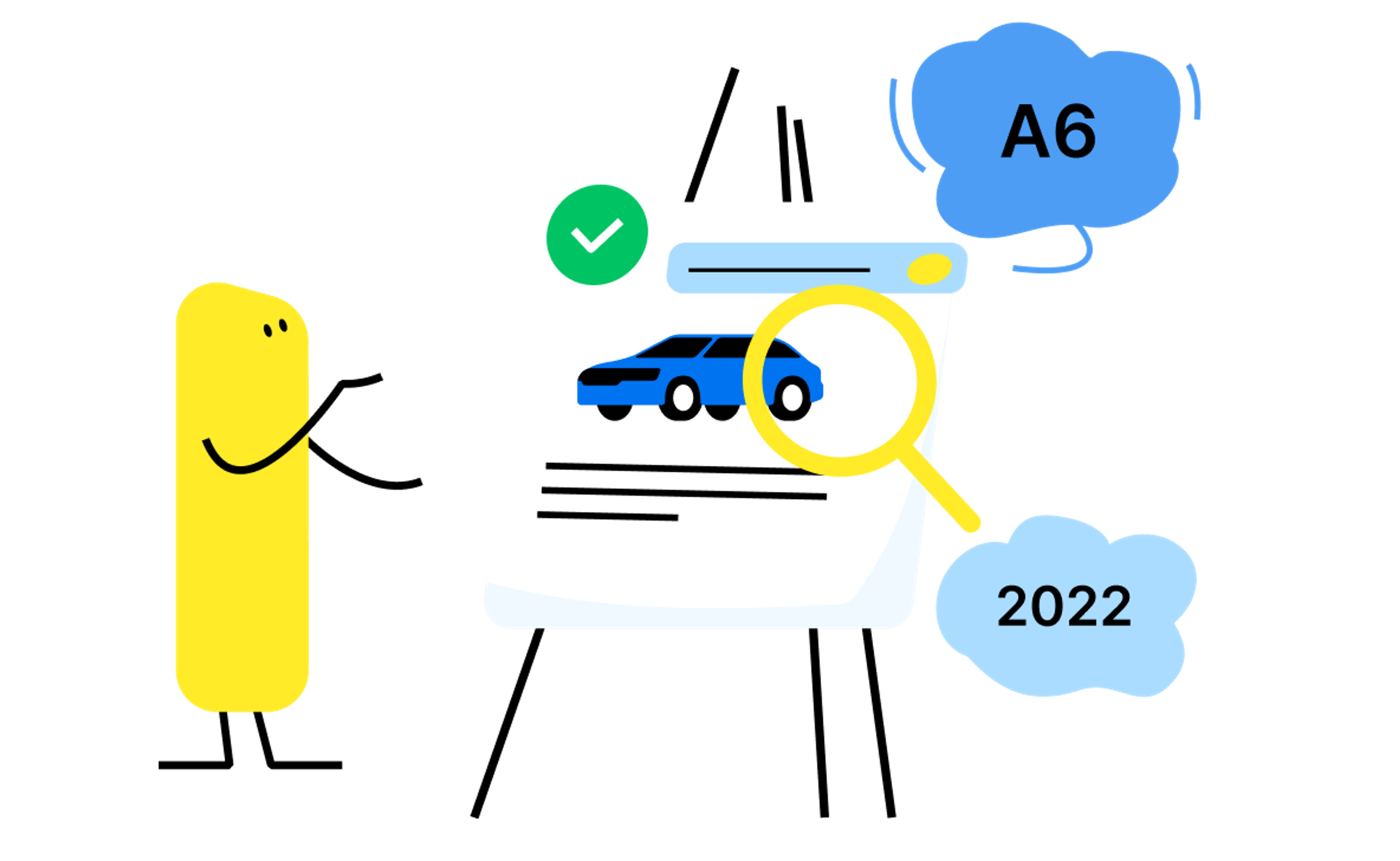 Mascot and a card on a board