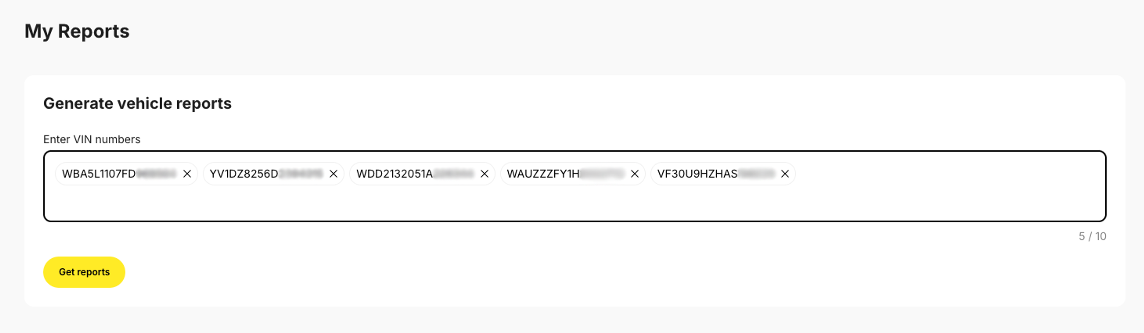 generate vehicle reports