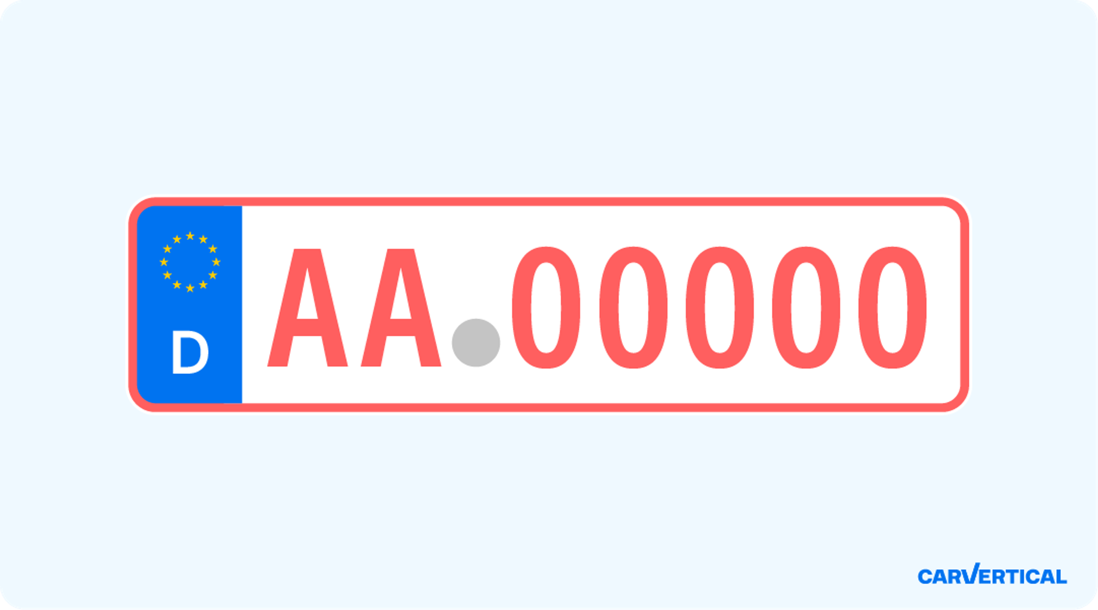 Kurzzeitkennzeichen mit gelbem Datumsfeld