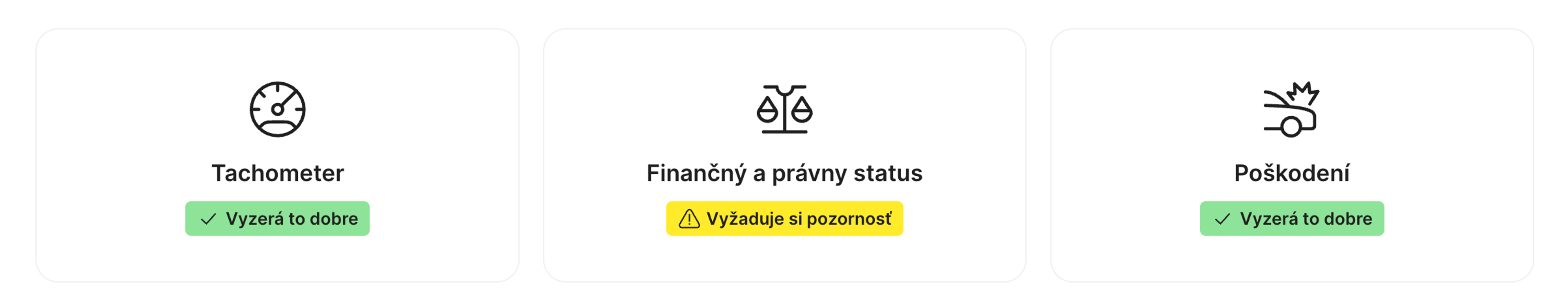 nájdené záznamy o finančnom a právnom stave v správe carVertical