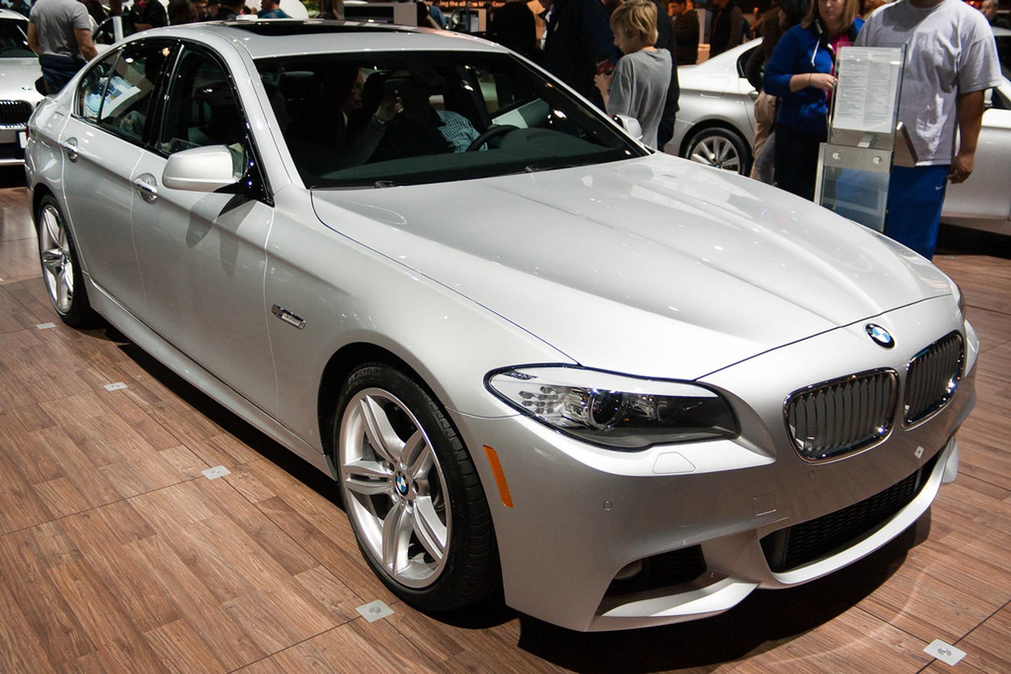 Silver BMW M5 F10