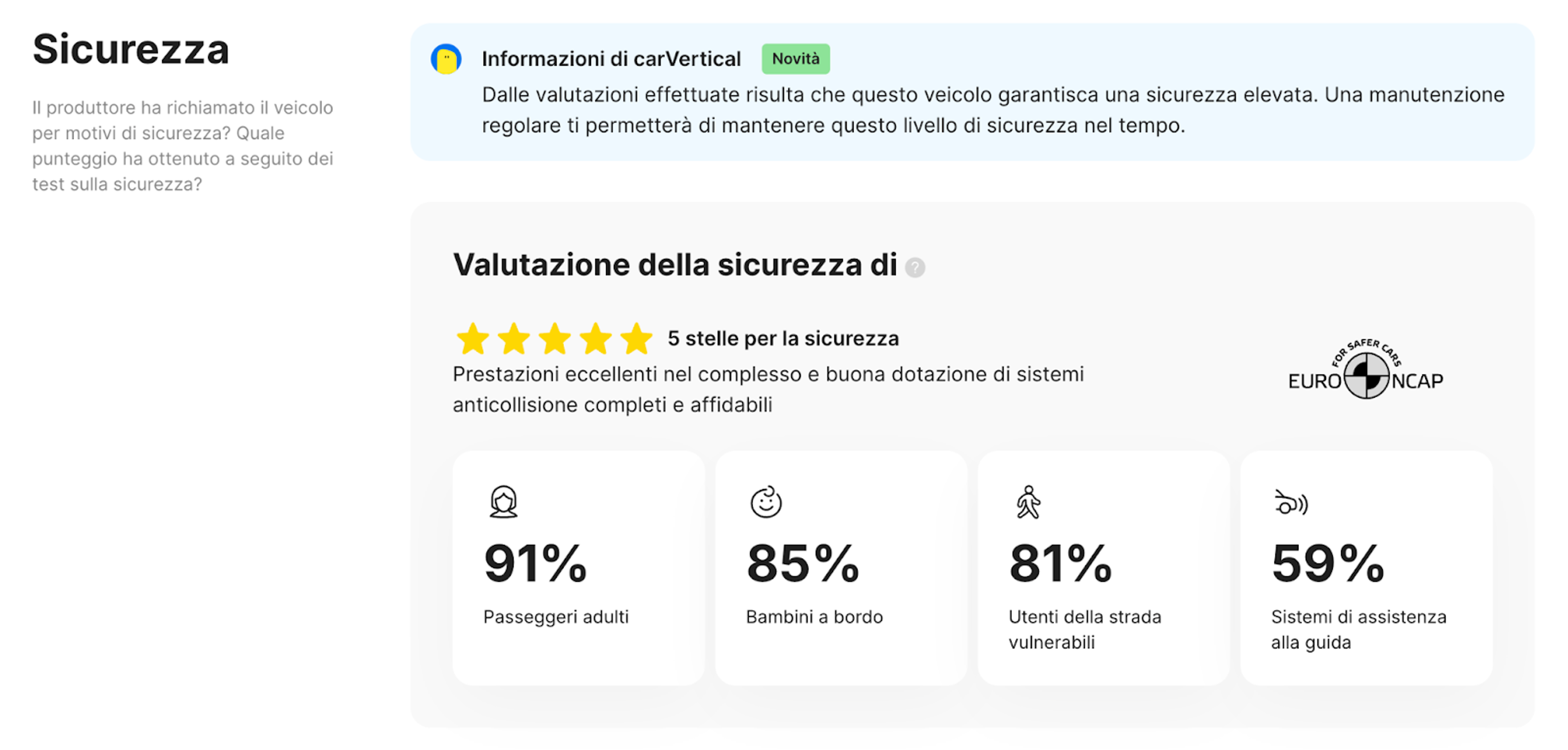 Sezione sicurezza
