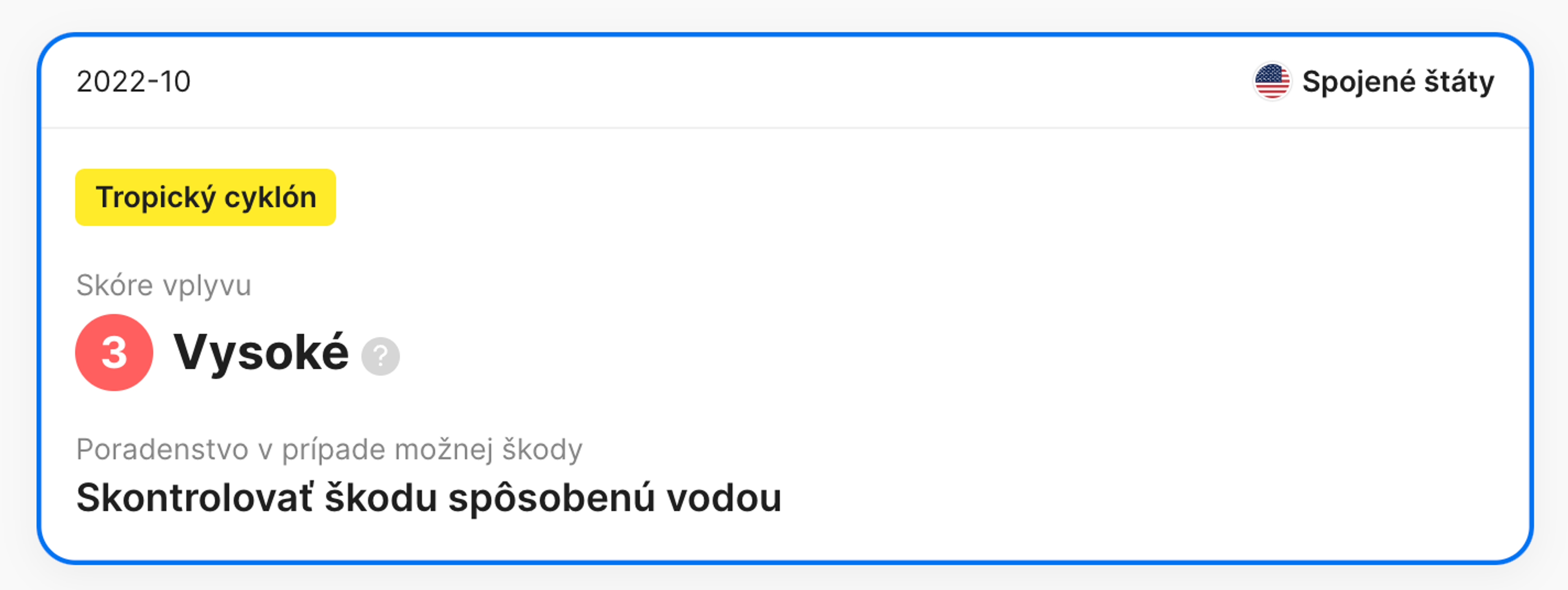 informácie o katastrofe zistené v správe carVertical