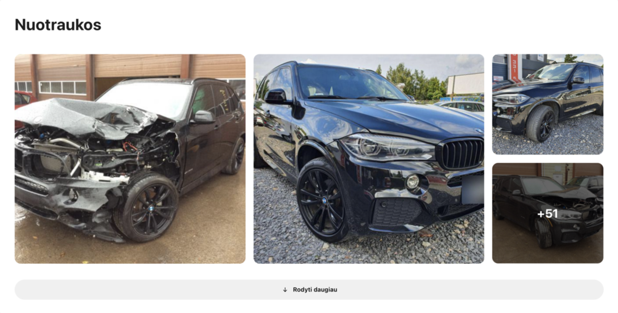 bmw nuotraukos po avarijos rastos carVertical, apgadintas automobilis, sudaužyta transporto priemonė, automobilis prieš ir po kapitalinio remonto