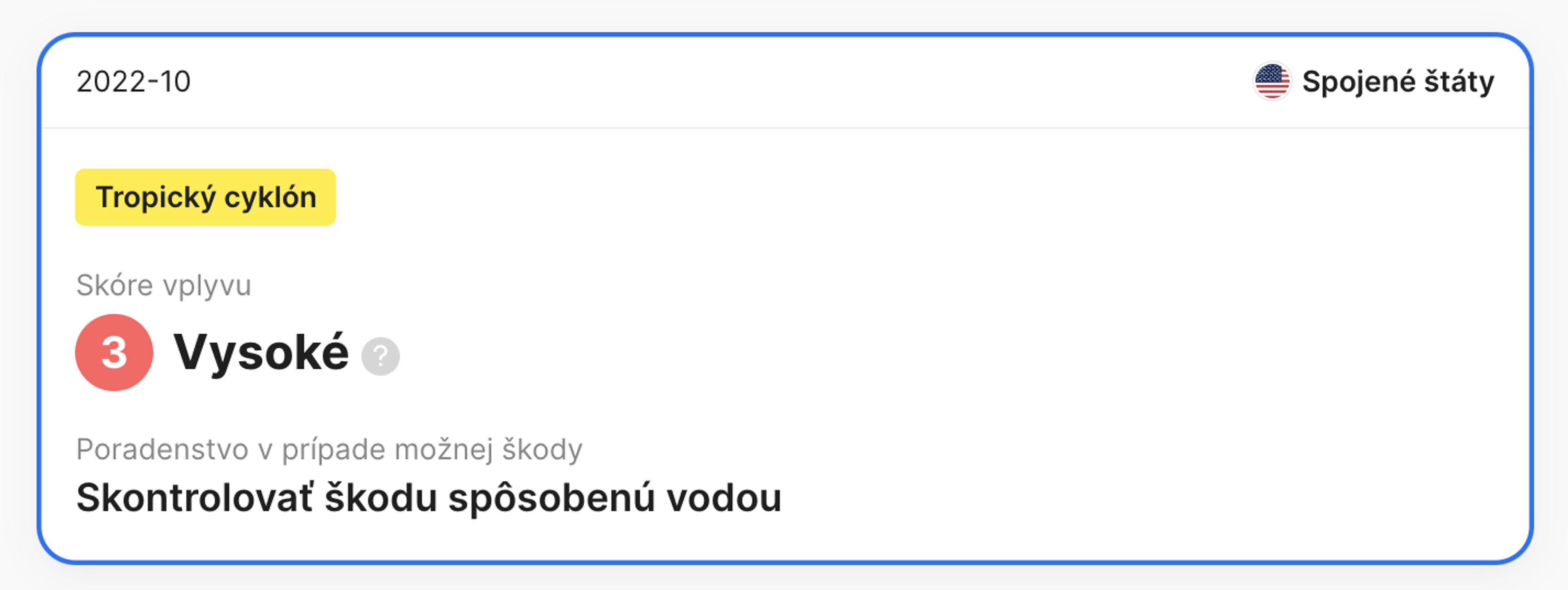 informácie o katastrofe zistené v správe carVertical