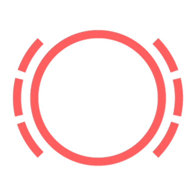 Brake pad warning light