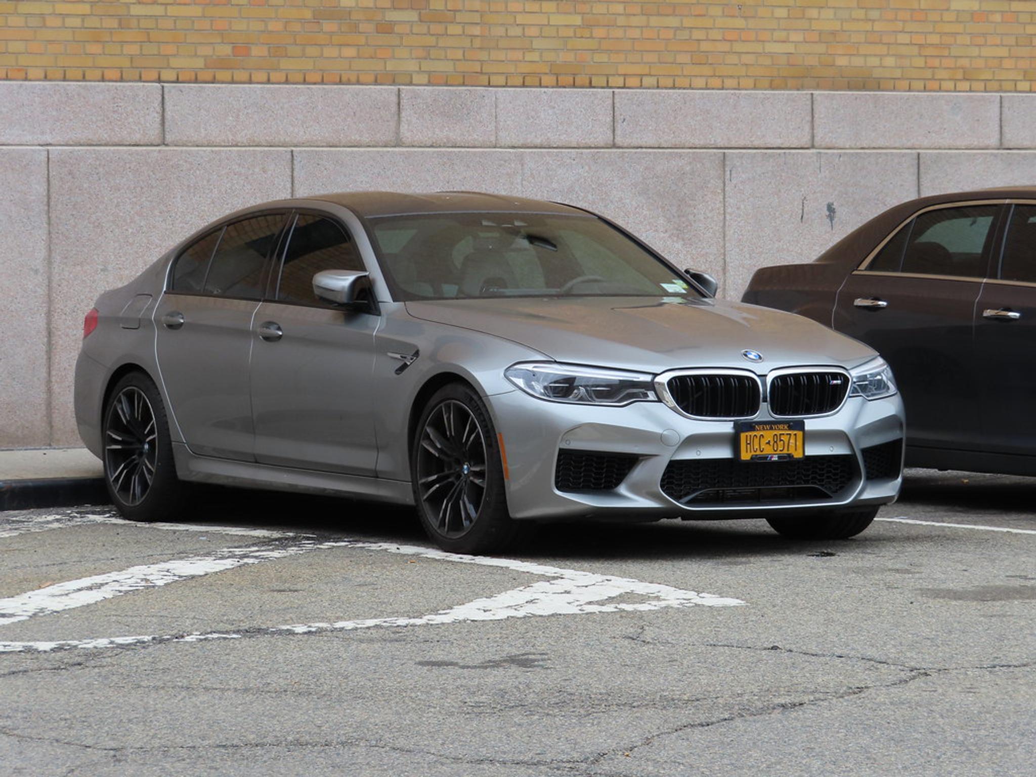 Silver BMW M5 F90