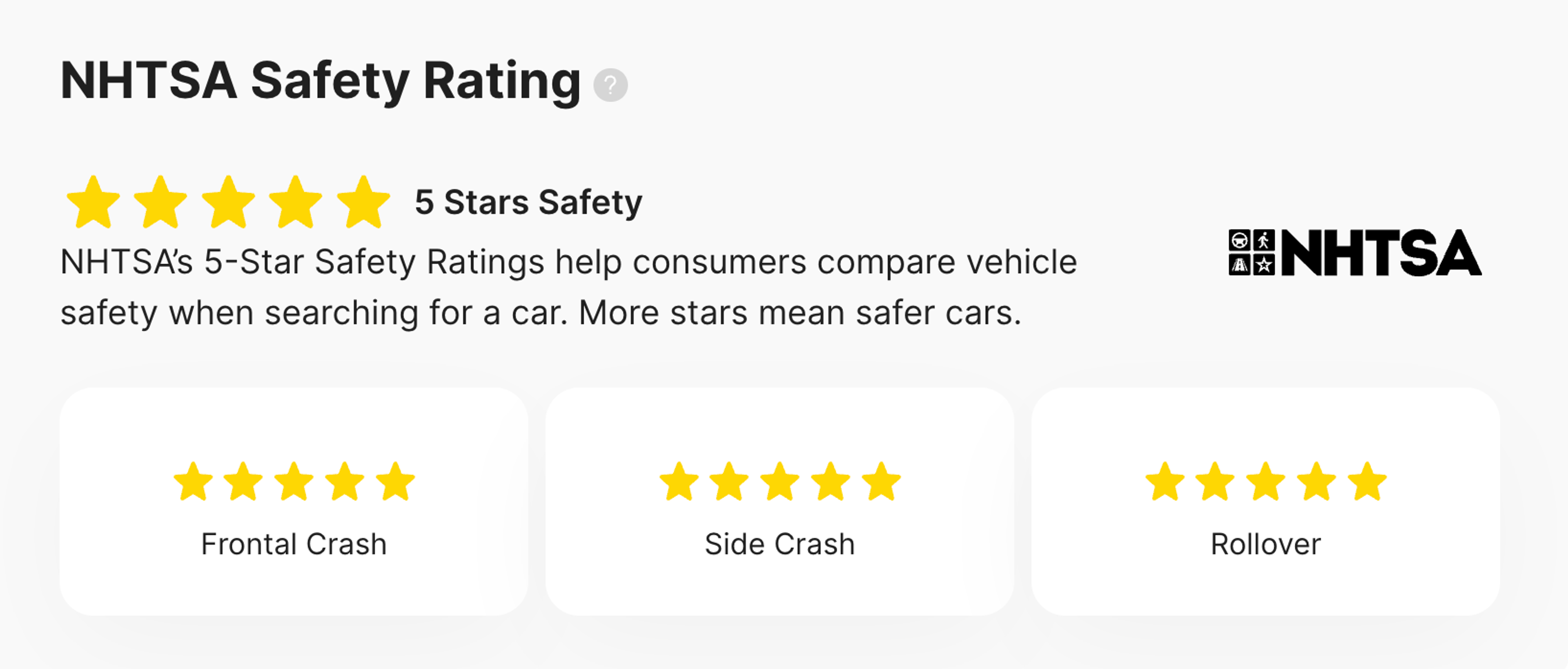nhtsa safety ratings