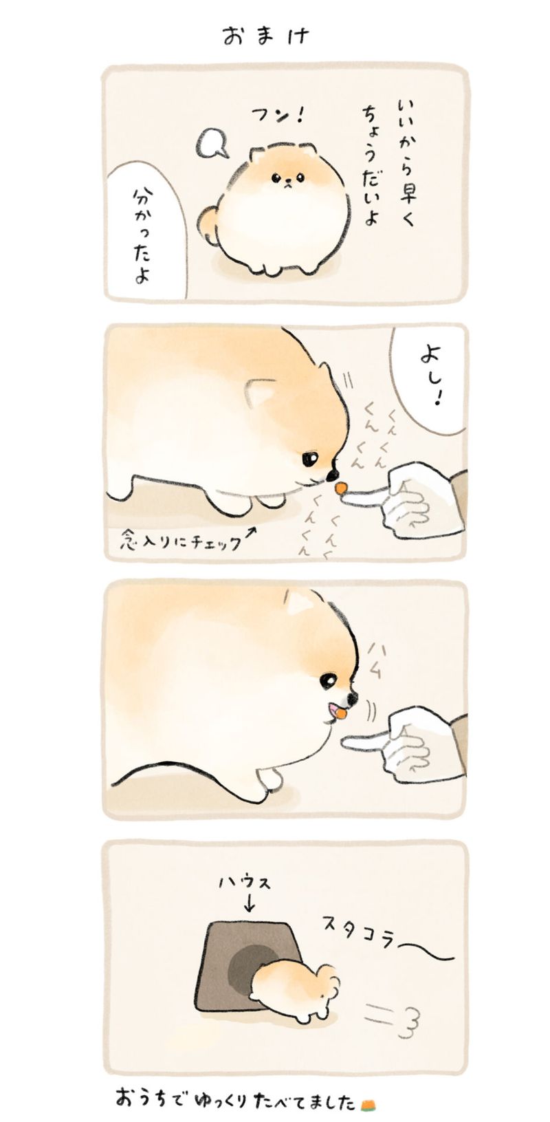 ふわふわポメのぽぽち 第1話 4ページ目