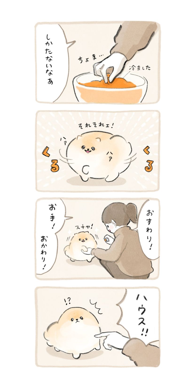 ふわふわポメのぽぽち 第1話 2ページ目