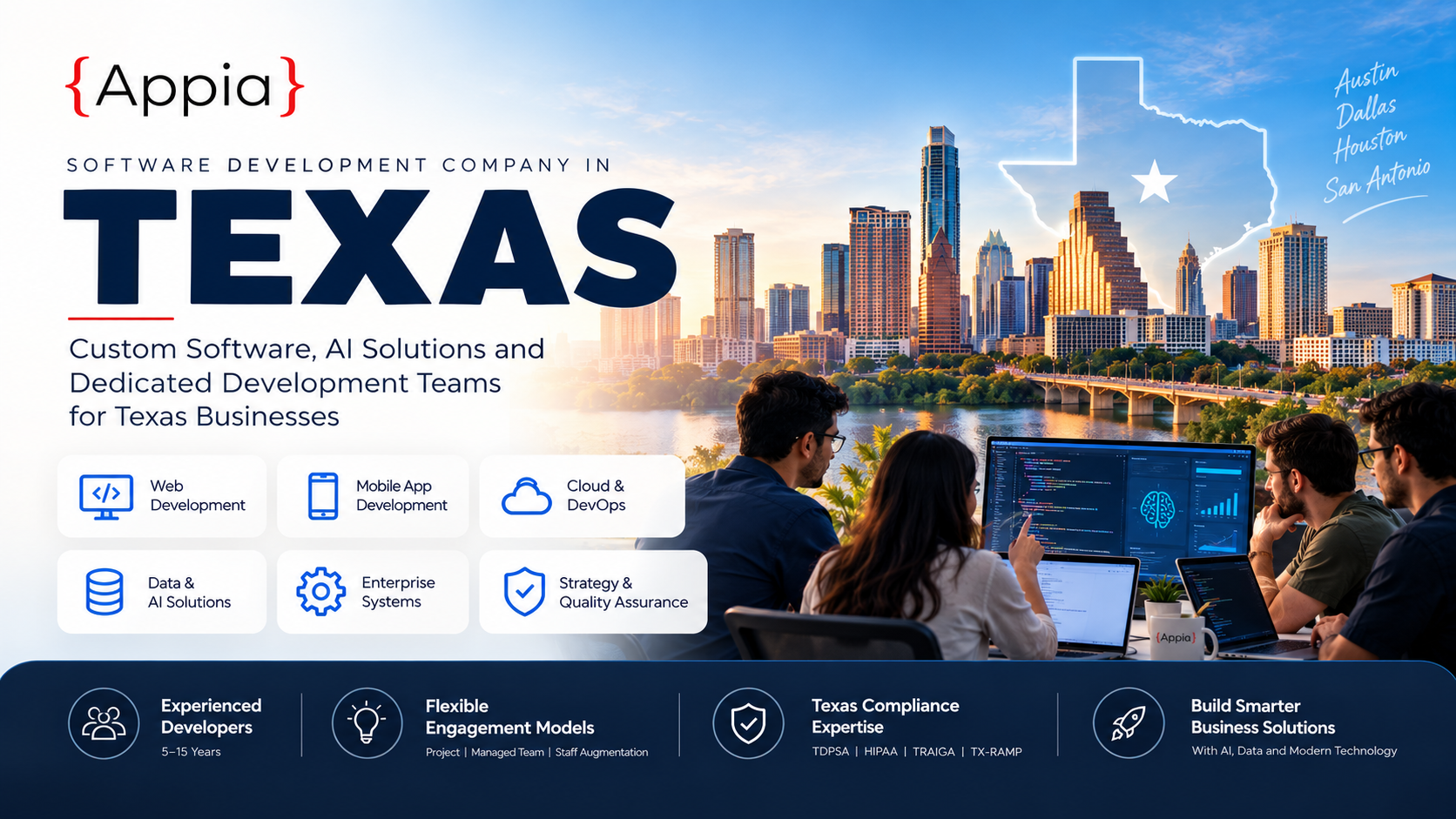What does a software development company in Texas do?