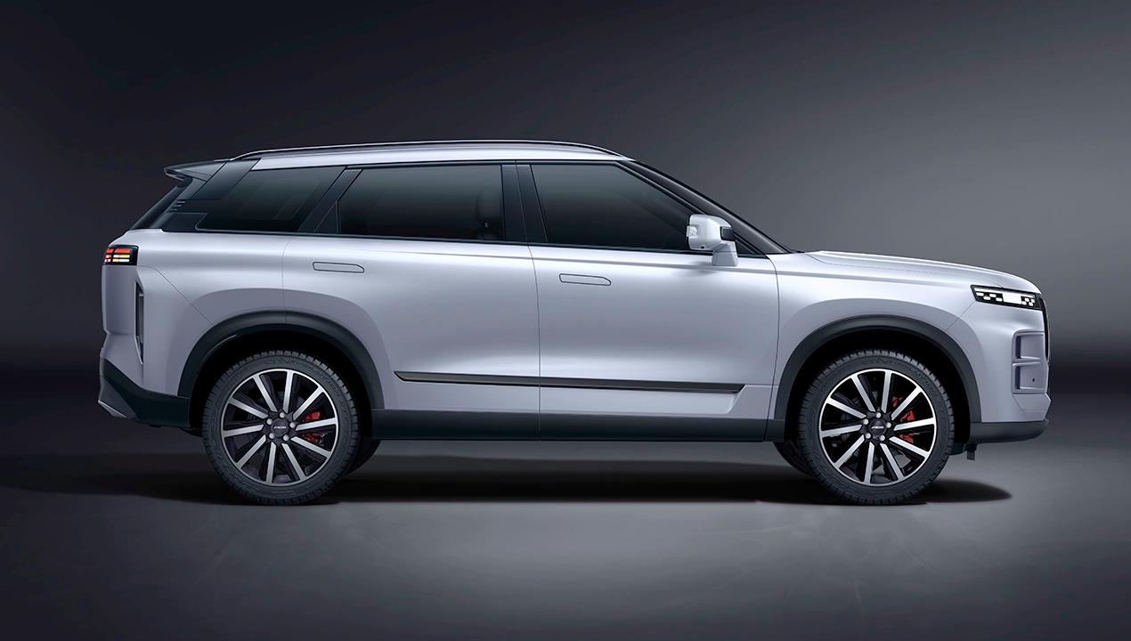 JAECOO 7 SHS P, SUV híbrida enchufable, vista lateral