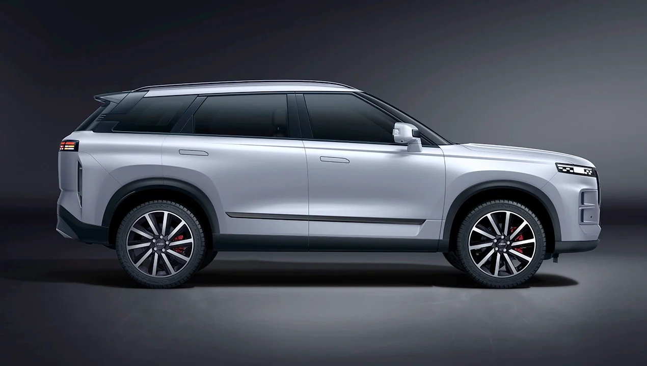 JAECOO 7 SHS P, SUV híbrida enchufable, vista lateral
