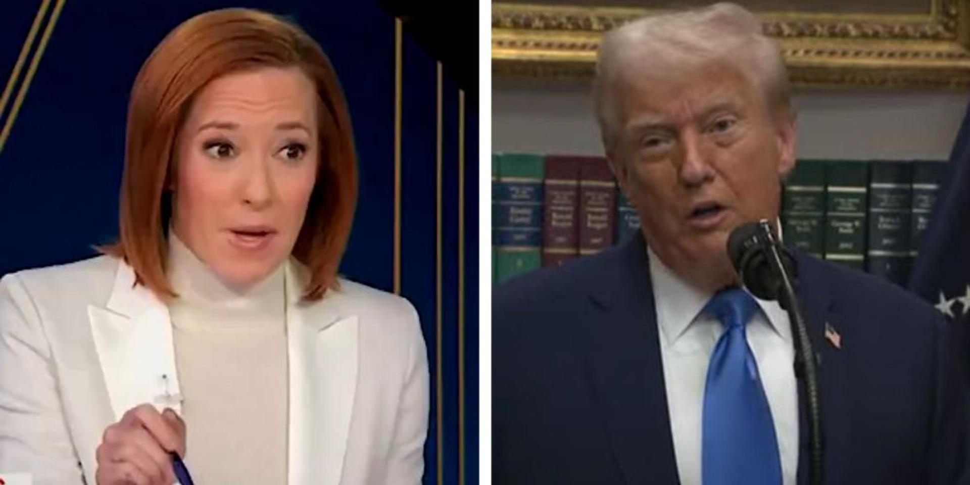Jen Psaki calls Trump a 'predator,' immediately has to walk it back