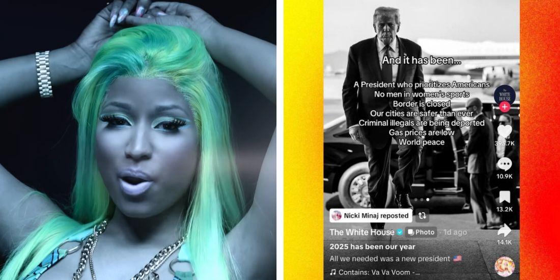 Nicki Minaj shares White House's 'No Men in Women's Sports' TikTok
