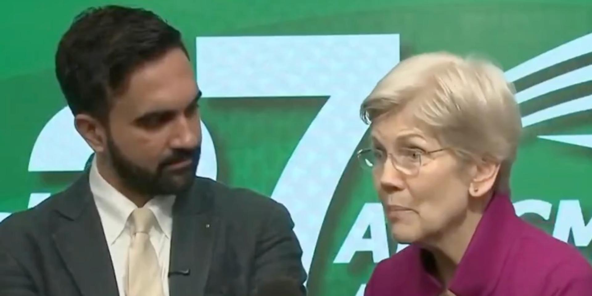 Elizabeth Warren confirms Zohran Mamdani's message is the 'Democratic message'