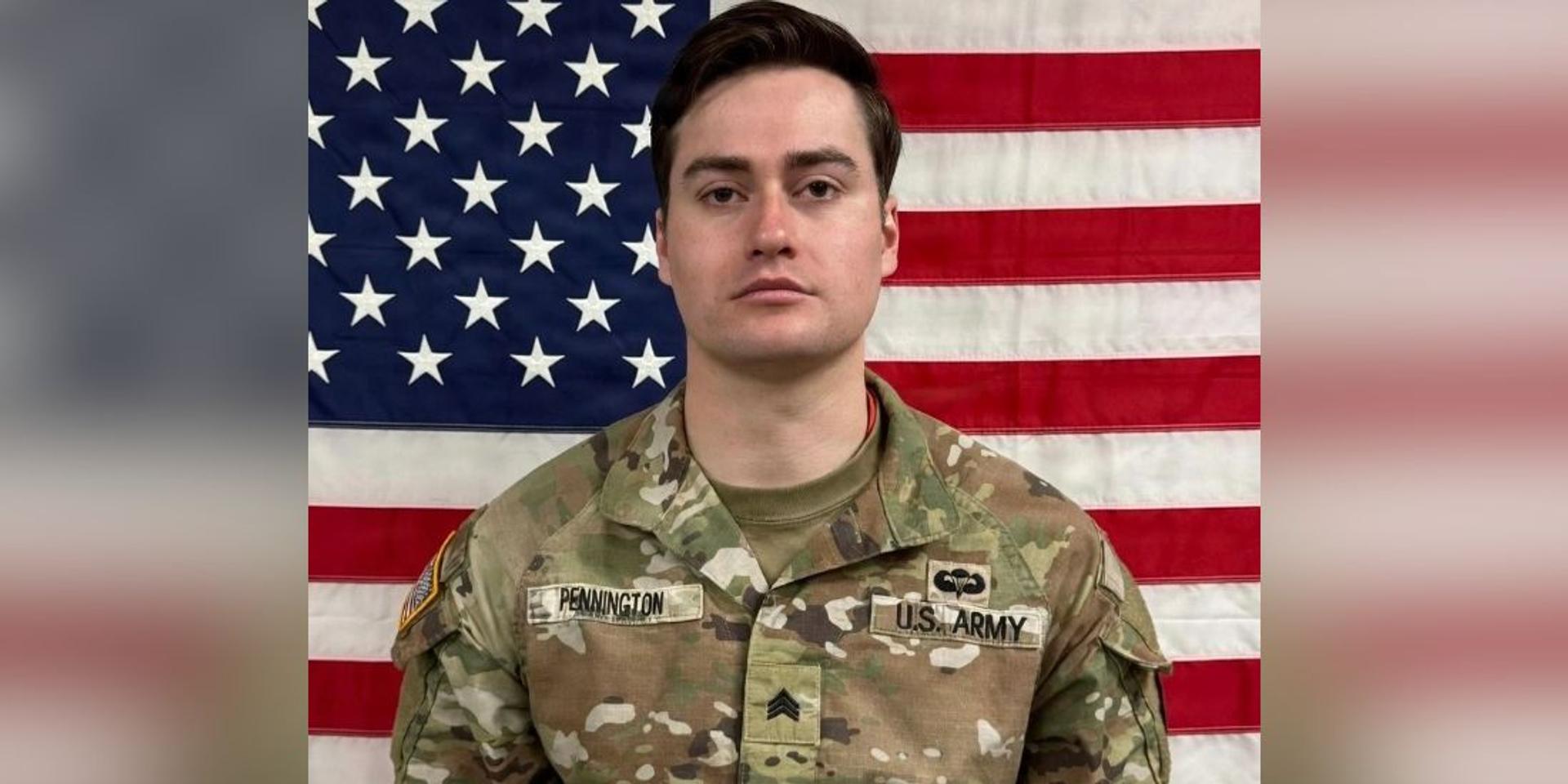BREAKING: US Sgt. Benjamin N. Pennington of Kentucky killed in Iranian attack on Saudi Arabian base