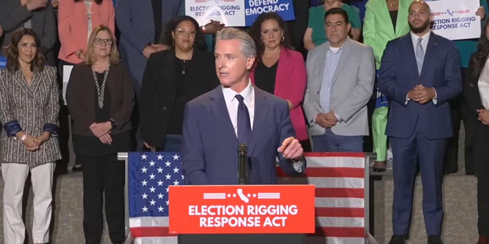 BREAKING: Gavin Newsom announces California redistricting effort, claims Trump is trying to 'rig the system'