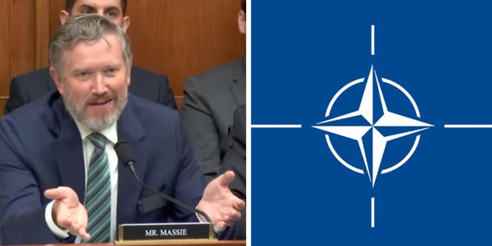 Thomas Massie introduces resolution to withdraw US from 'Cold War relic' NATO
