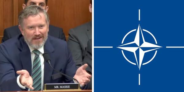 Thomas Massie introduces resolution to withdraw US from 'Cold War relic' NATO