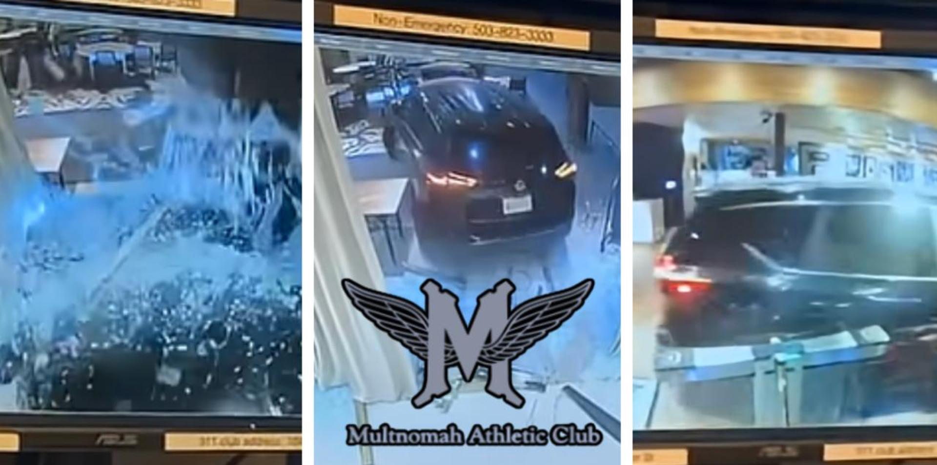 Man dead after driving through window of Portland athletic club, attempting to 'detonate a number of explosive devices'