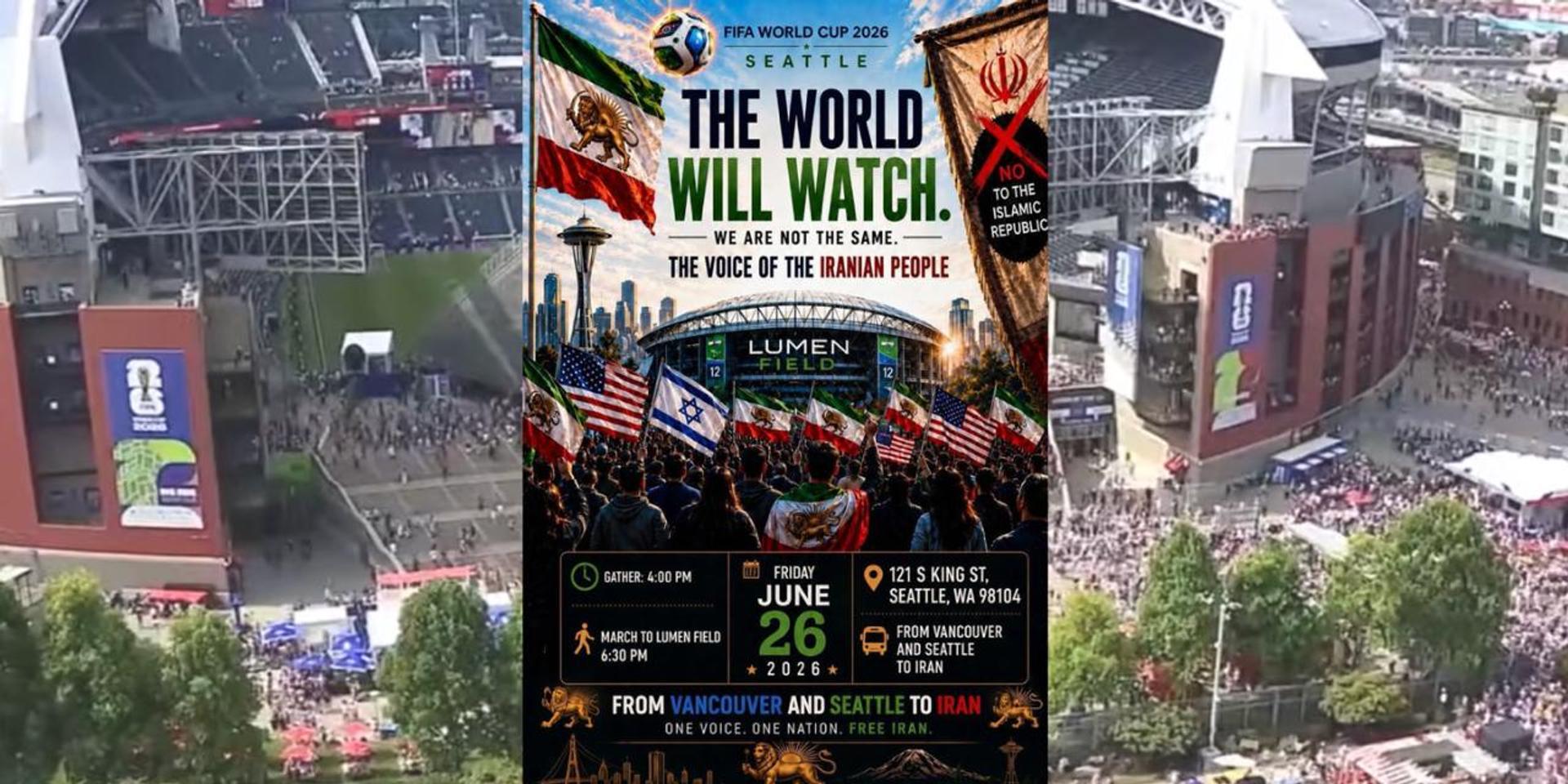 Iranians to stage protest at Seattle World Cup ‘Pride Match’ between Iran and Egypt