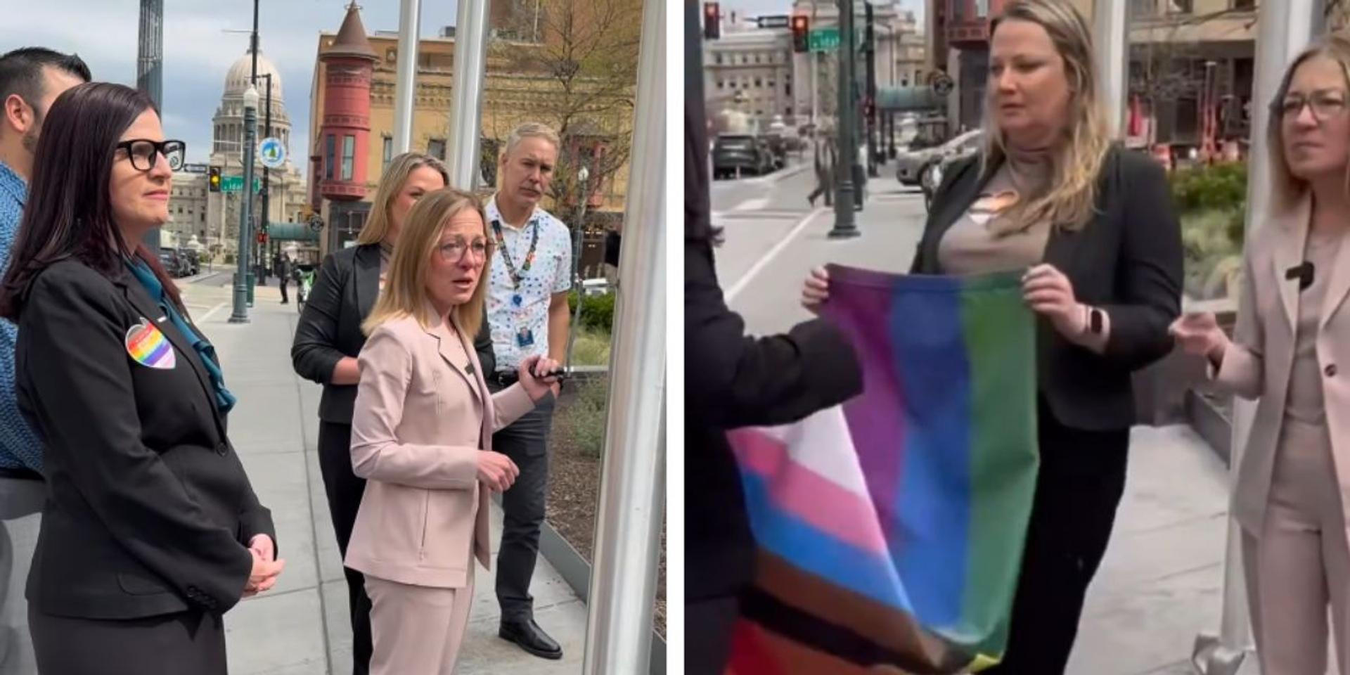 New Idaho law forces Boise mayor to remove pride flag from gov building on trans day of visibility