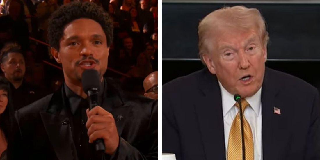 Trump blasts Trevor Noah for Grammys claim he visited Epstein island, threatens lawsuit