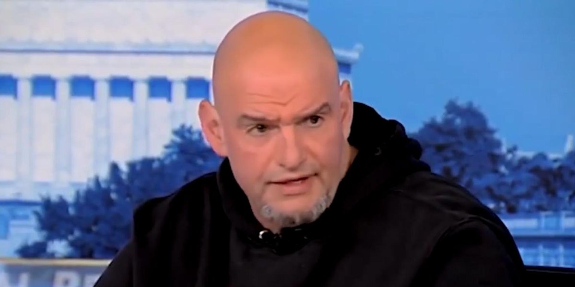 Fetterman would leave Dems if they formally turn against Israel