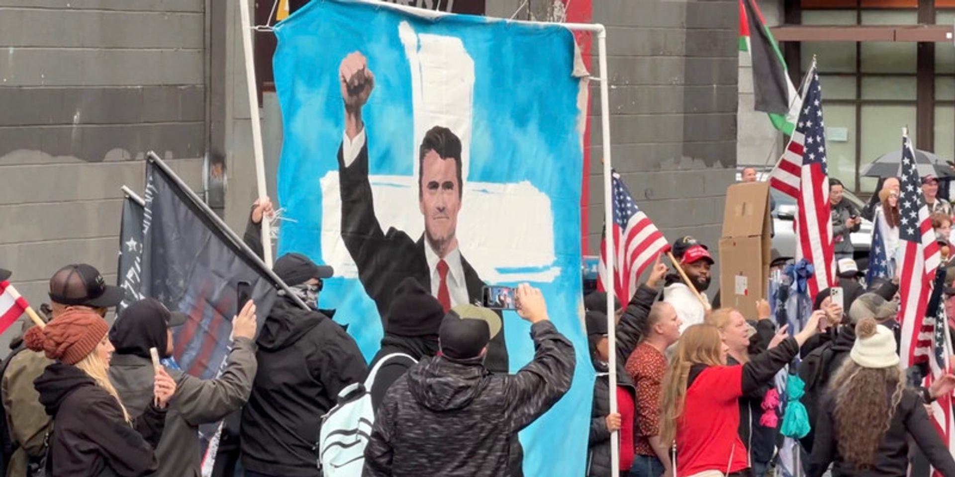 BREAKING: Patriots gather outside Portland ICE facility, chant 'We are Charlie Kirk' as Antifa squares off with federal law enforcement