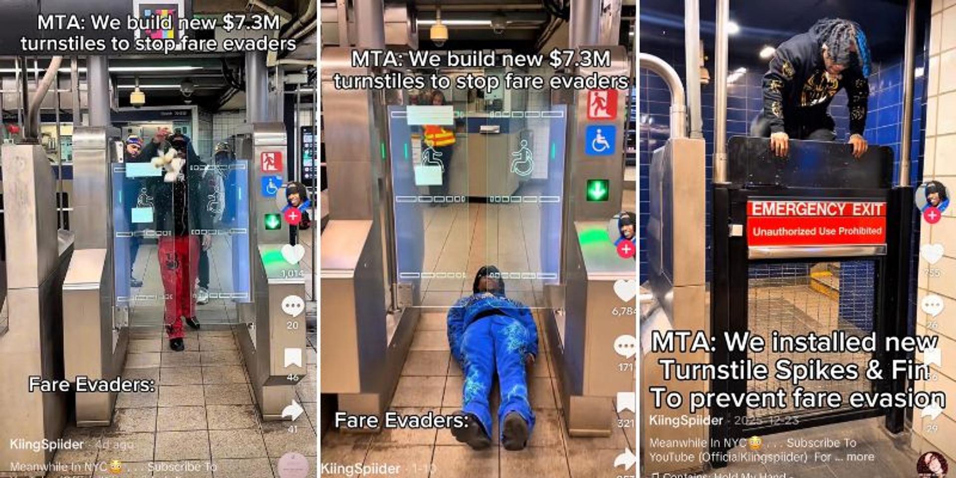 ’TURNSTILE JUMPERS CHALLENGE': Viral TikTok trend mocks NYC's 'foolproof' $1.1 billion subway turnstile upgrades