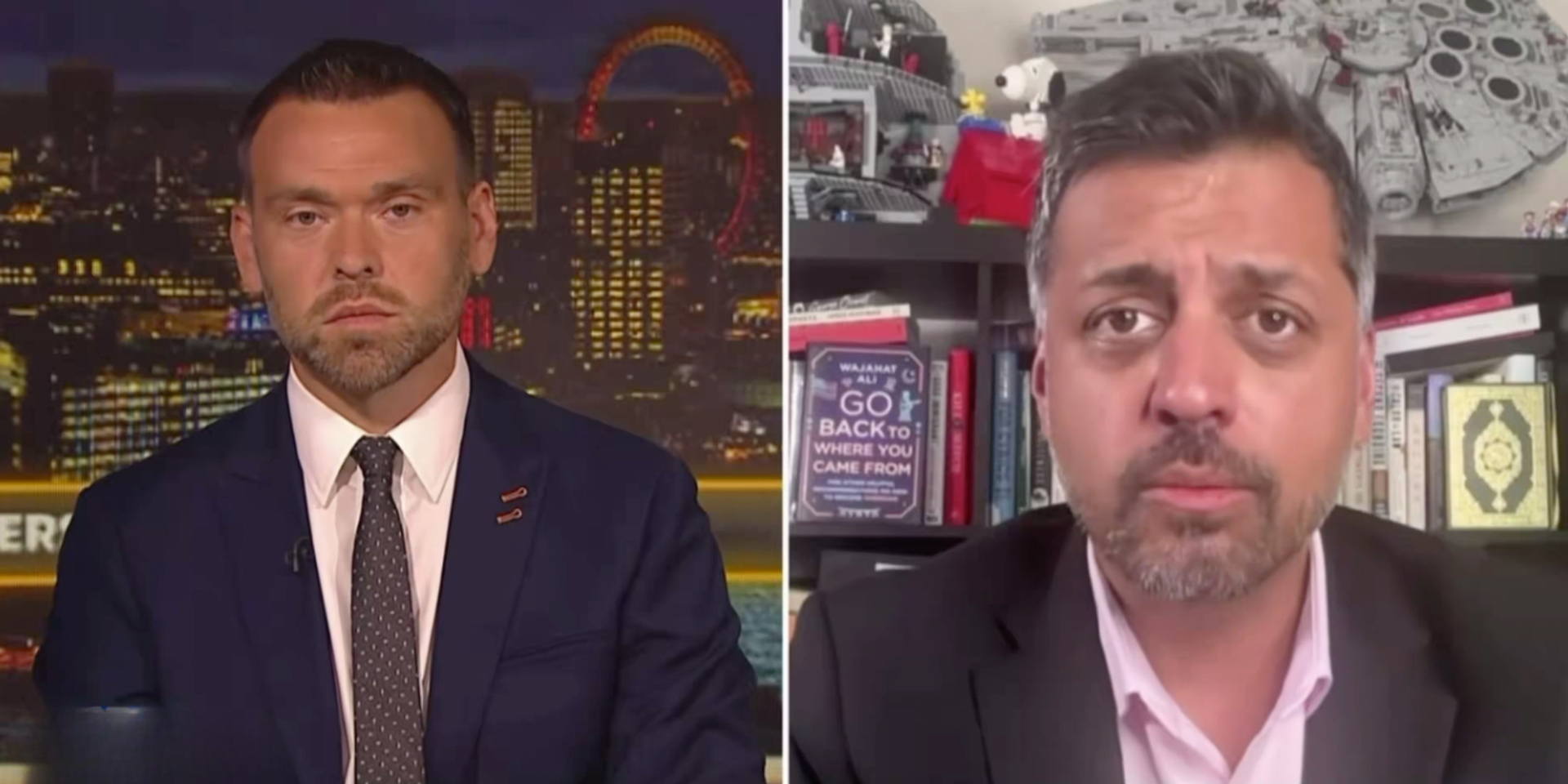 Posobiec faces off with leftist lying about Charlie Kirk assassination