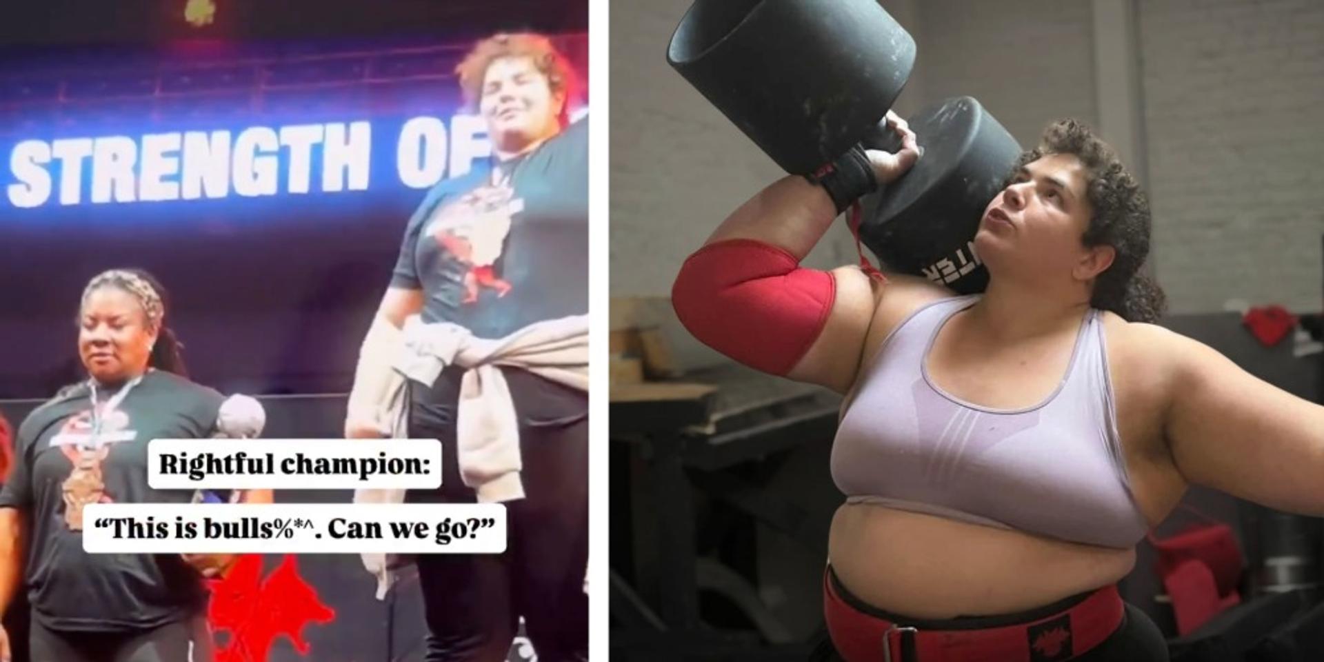 Man wins 'World's Strongest Woman' competition—female runner-up says 'this is bullsh*t'