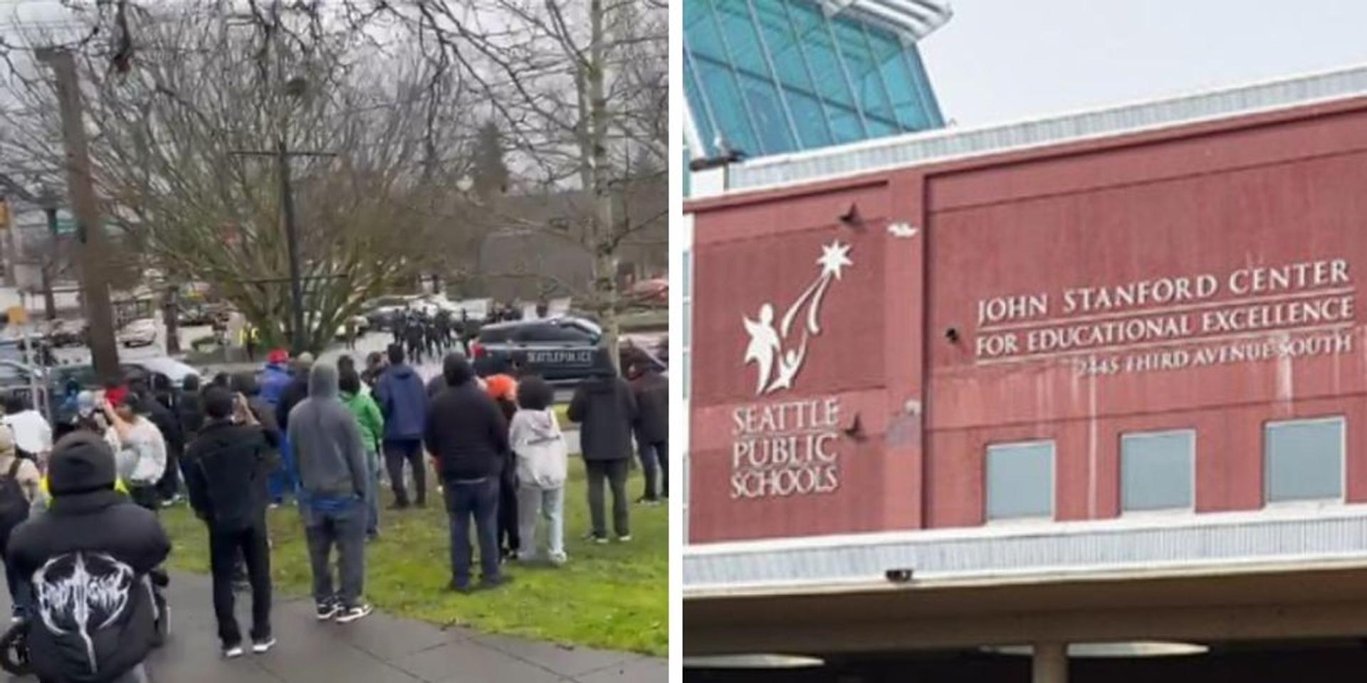 Two teens fatally shot at Seattle public school as police still banned from campuses