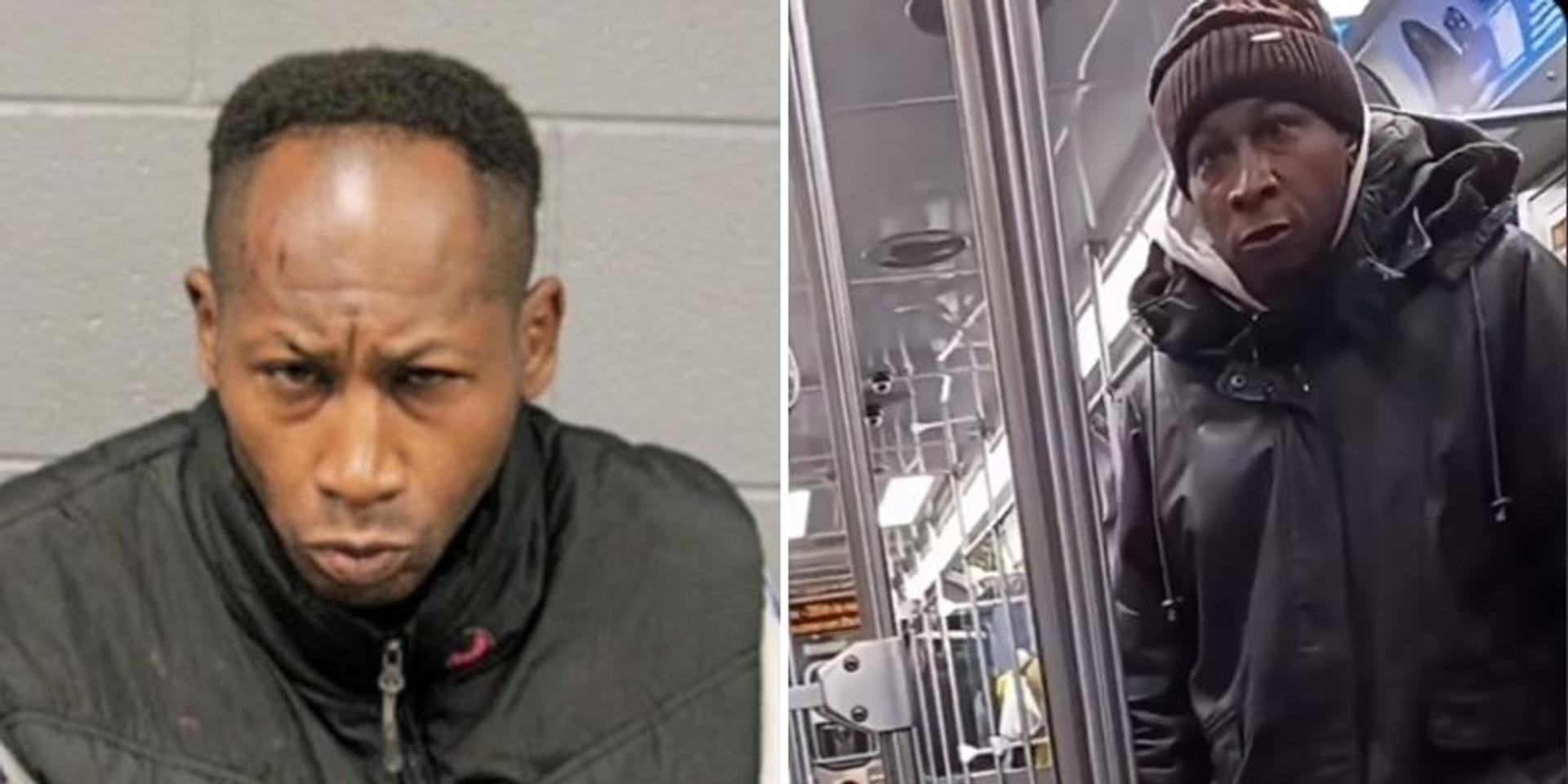 Chicago criminal with 30 priors threatens to 'kill whites' with hammer on train