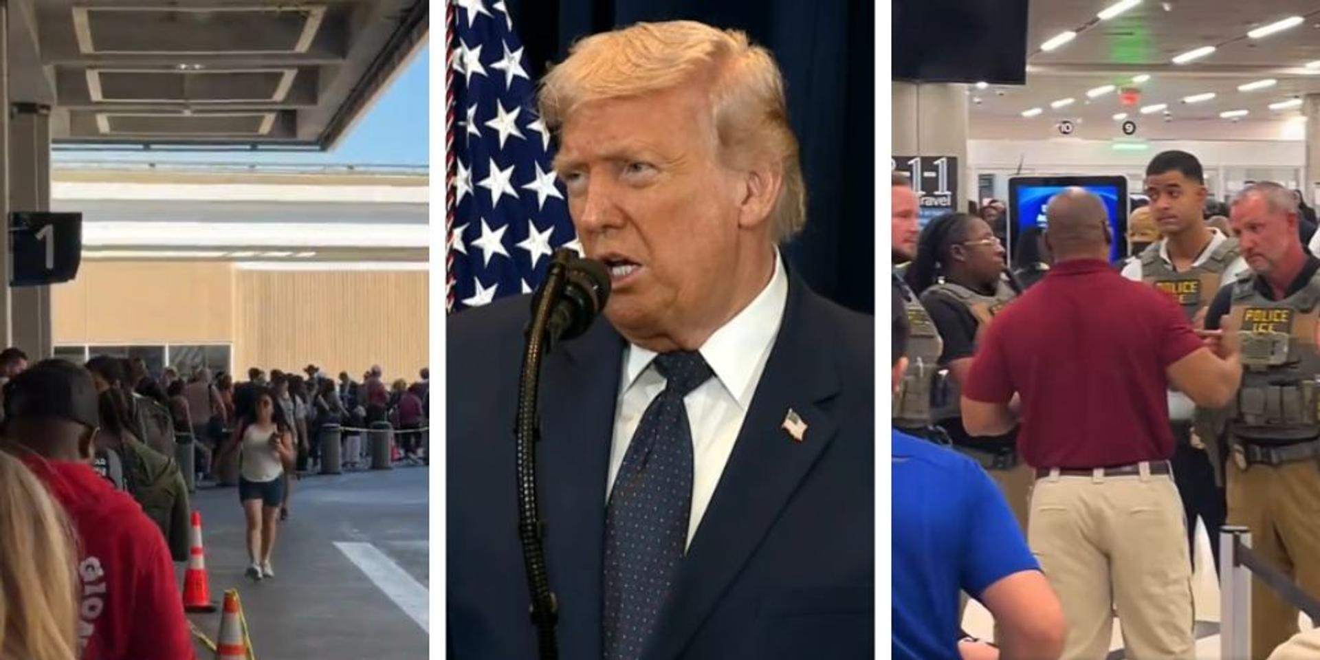 Trump deploys ICE agents to airports amid TSA wait-time chaos as Dems refuse to fund DHS