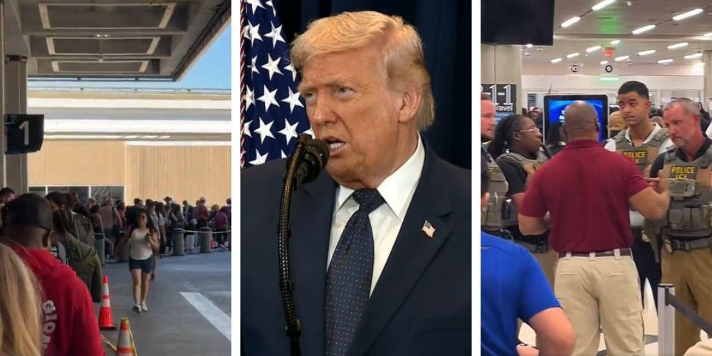 Trump deploys ICE agents to airports amid TSA wait-time chaos as Dems refuse to fund DHS
