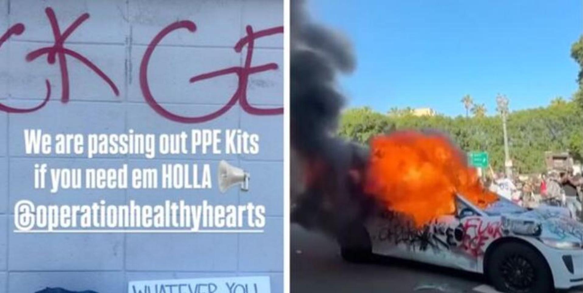 Left-wing nonprofits distribute ‘F*ck ICE’ packages to LA rioters with goggles, protective gear
