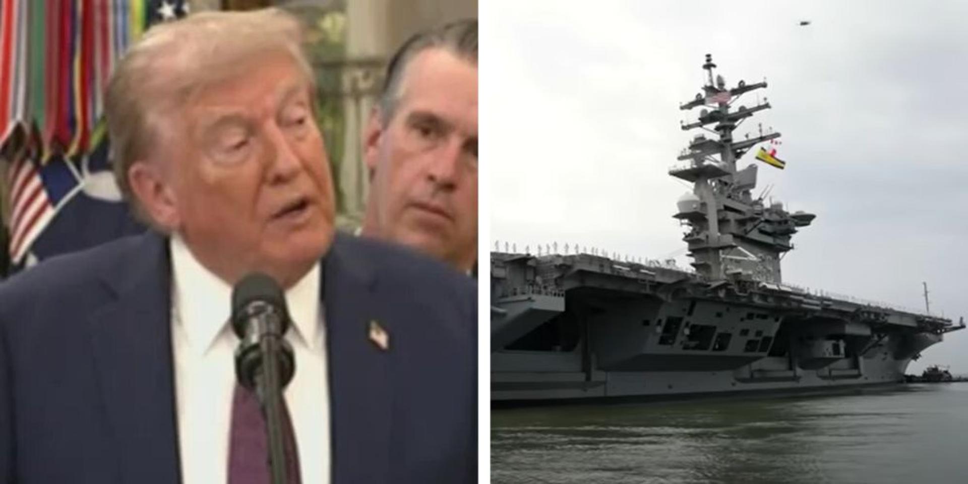 Trump admin ramps up military presence near Venezuela with bombers, Navy warships, nuclear submarine