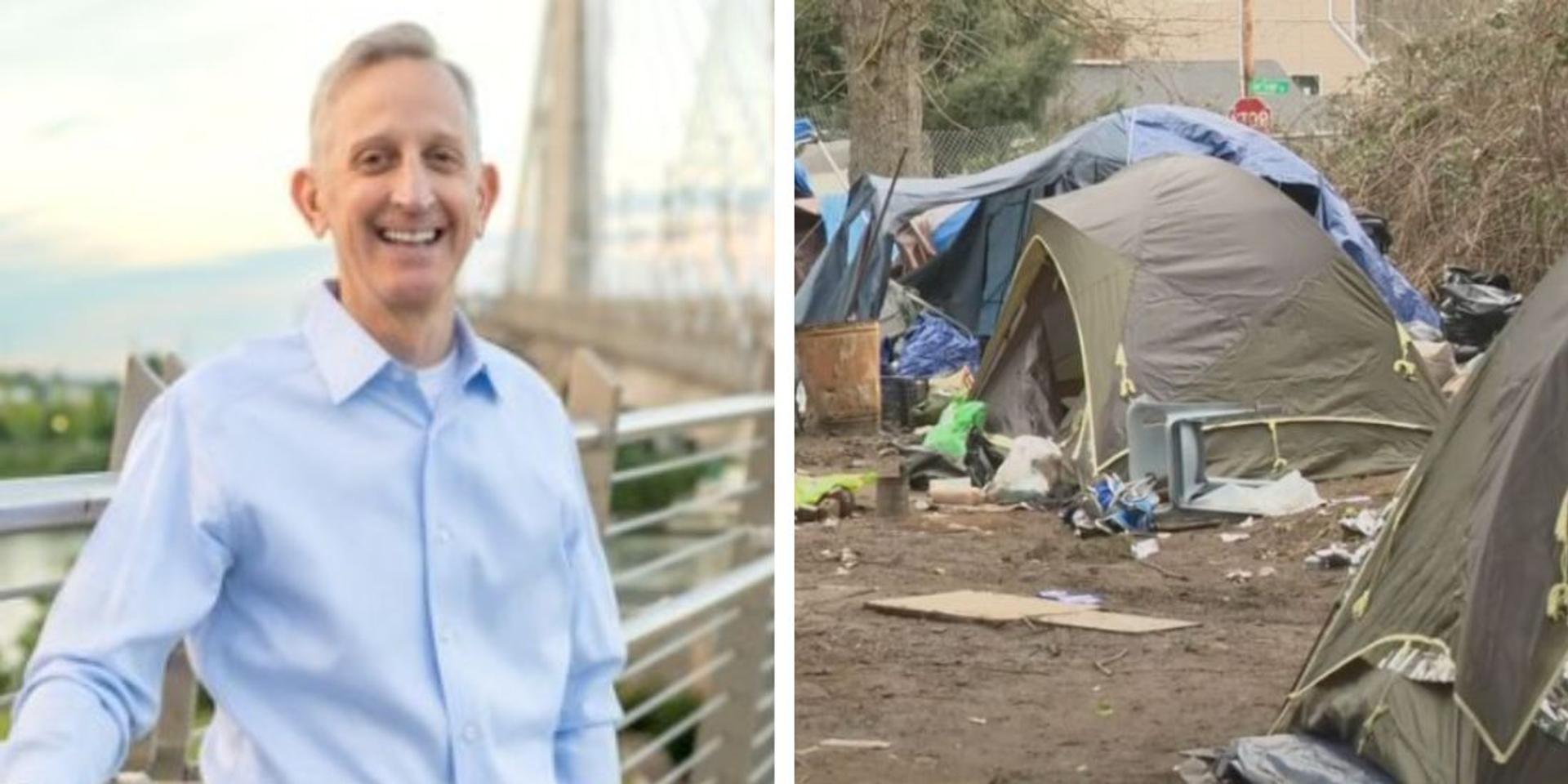 Portland mayor begs residents to donate cash for city's failed homeless services after spending $724 million in 2024