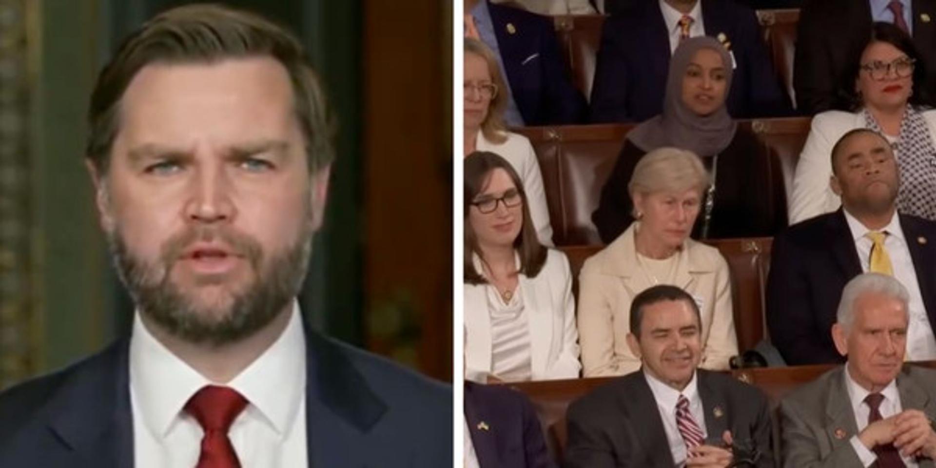 Vance slams Democrats' 'cowardice' for not standing for Americans over illegal aliens during State of the Union