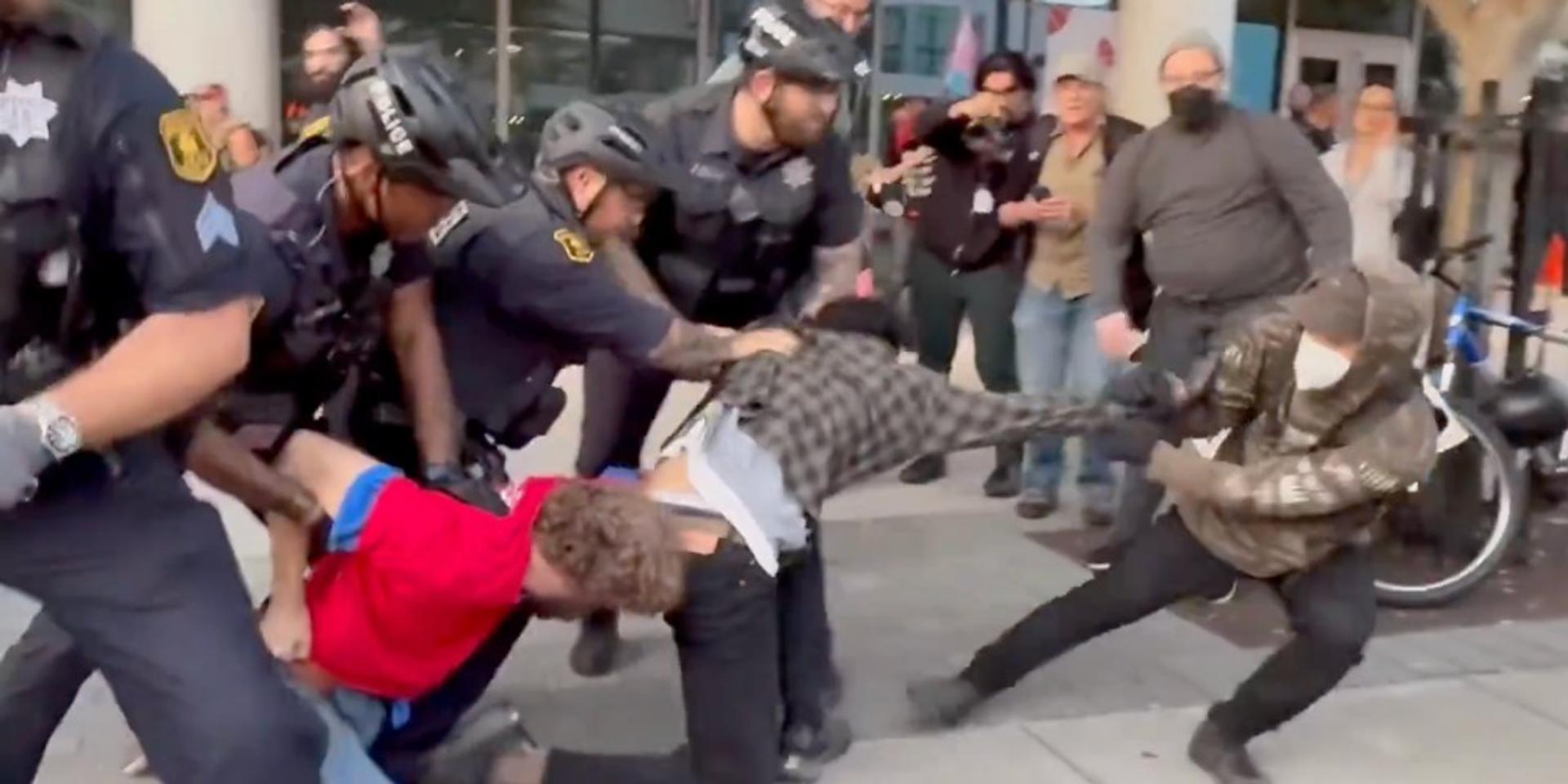 BREAKING: Violence and arrests at Berkeley as Antifa swarms TPUSA event, mocks Charlie Kirk's death