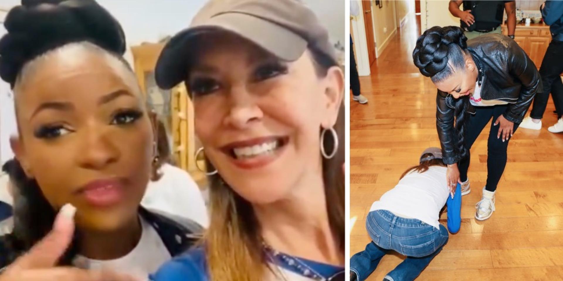 Dem podcaster kisses Jasmine Crockett's feet, 'worships the ground she walks on'