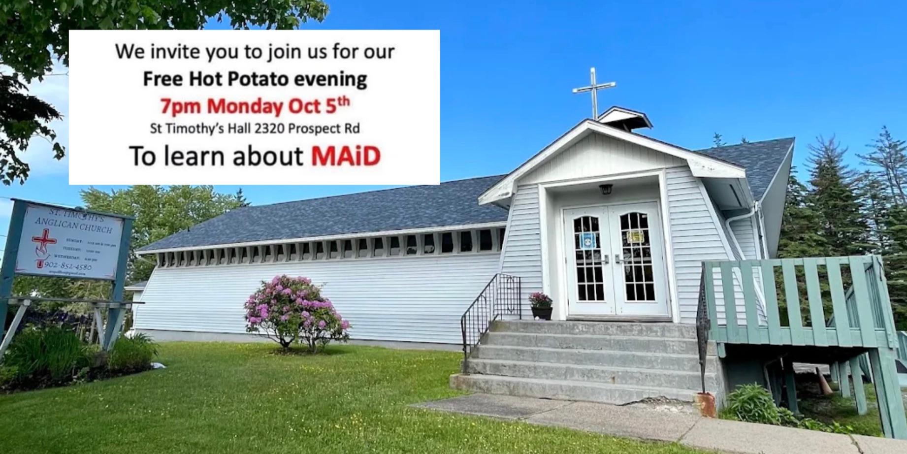Canadian church exposed for hosting 'Hot Potato' night to promote government-assisted dying