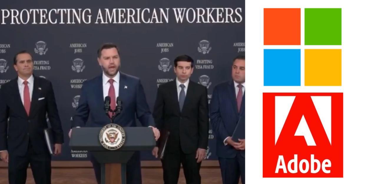 BREAKING: Trump admin suspends Microsoft, Adobe from H-1B, permanent residency programs