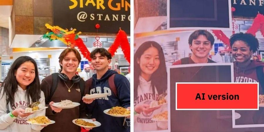 SHOCKING: Stanford erases white student in promo photo, replaces him with black woman