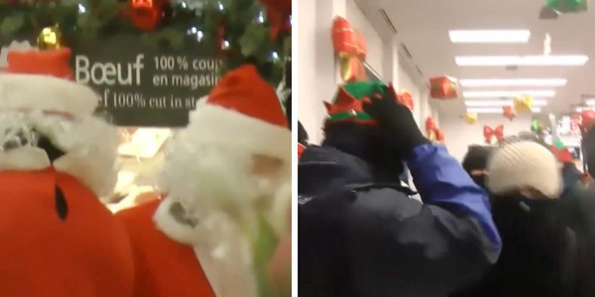 Thieves dressed as Santa Claus, elves rob Montreal grocery store in protest of rising food prices