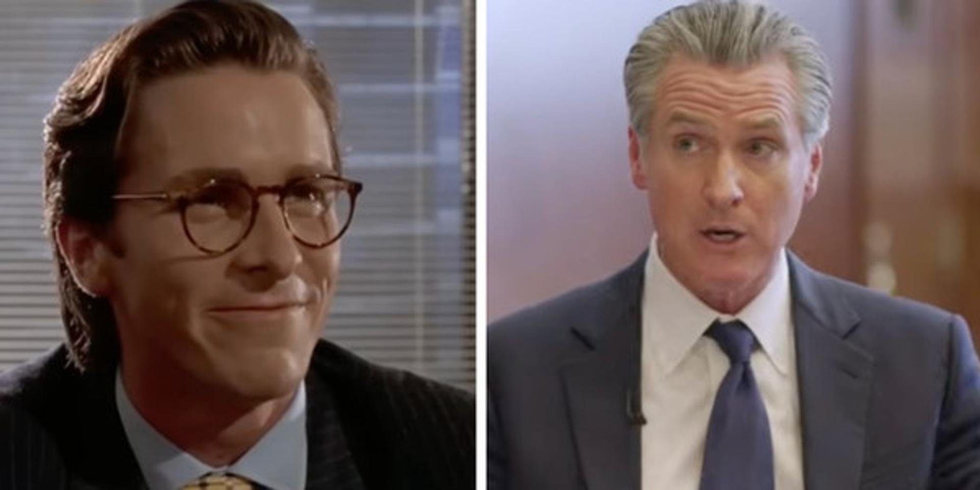 Newsom compares himself to 'American Psycho' killer in out-of-touch social media post